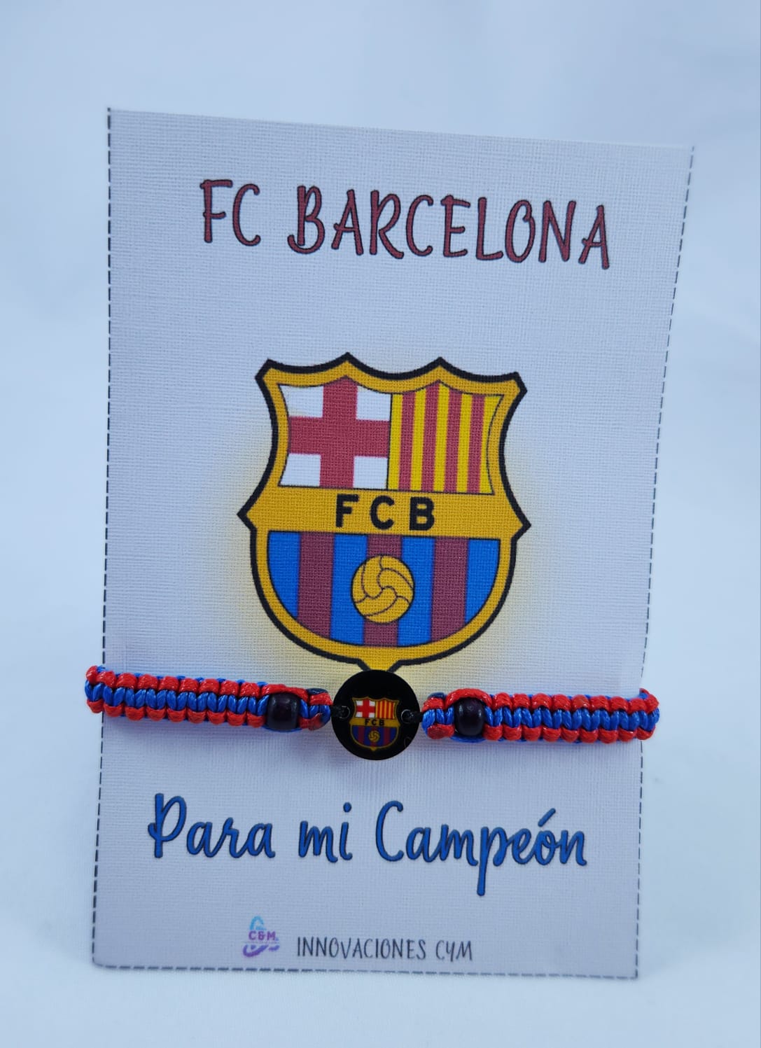 PULSERA DEL BARCELONA CON CARTA P28